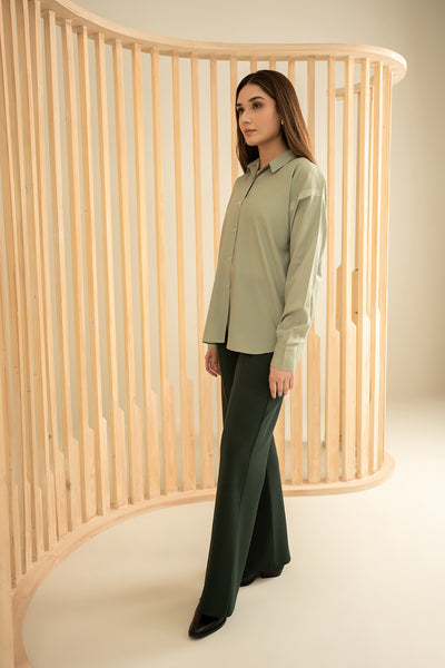 Sage Grid Top