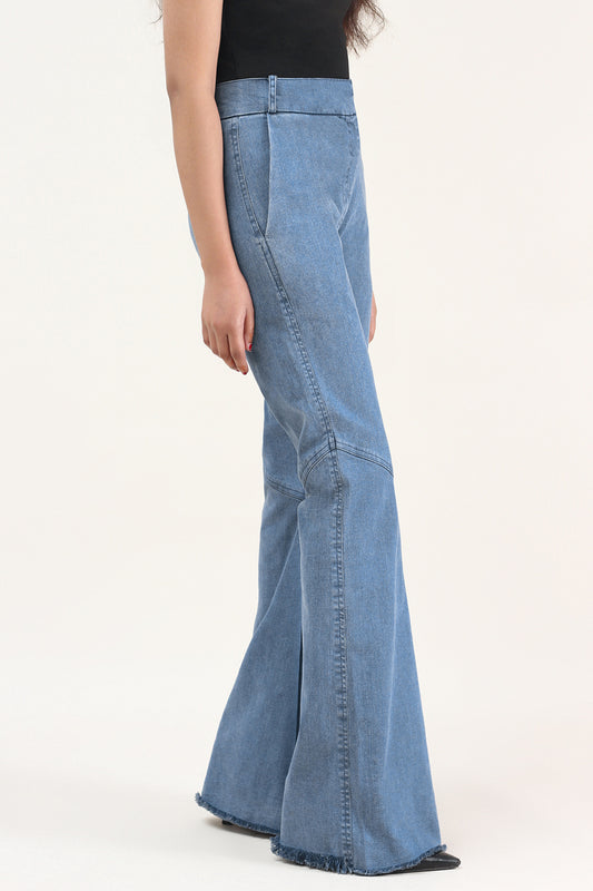 Denim Flared Pants