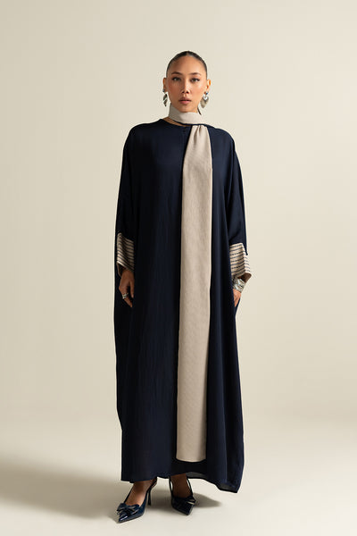 Navy Batwing Abaya