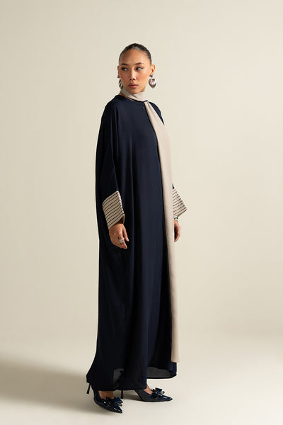 Navy Batwing Abaya