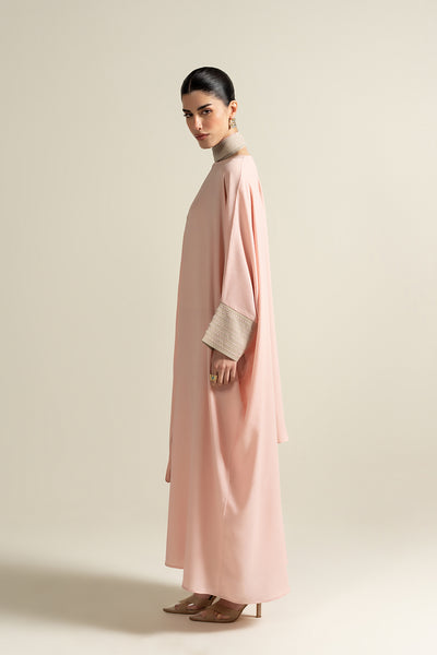 Pink Batwing Abaya
