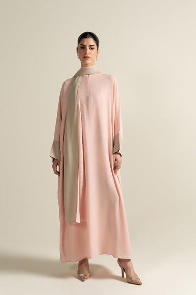 Pink Color Block Stole