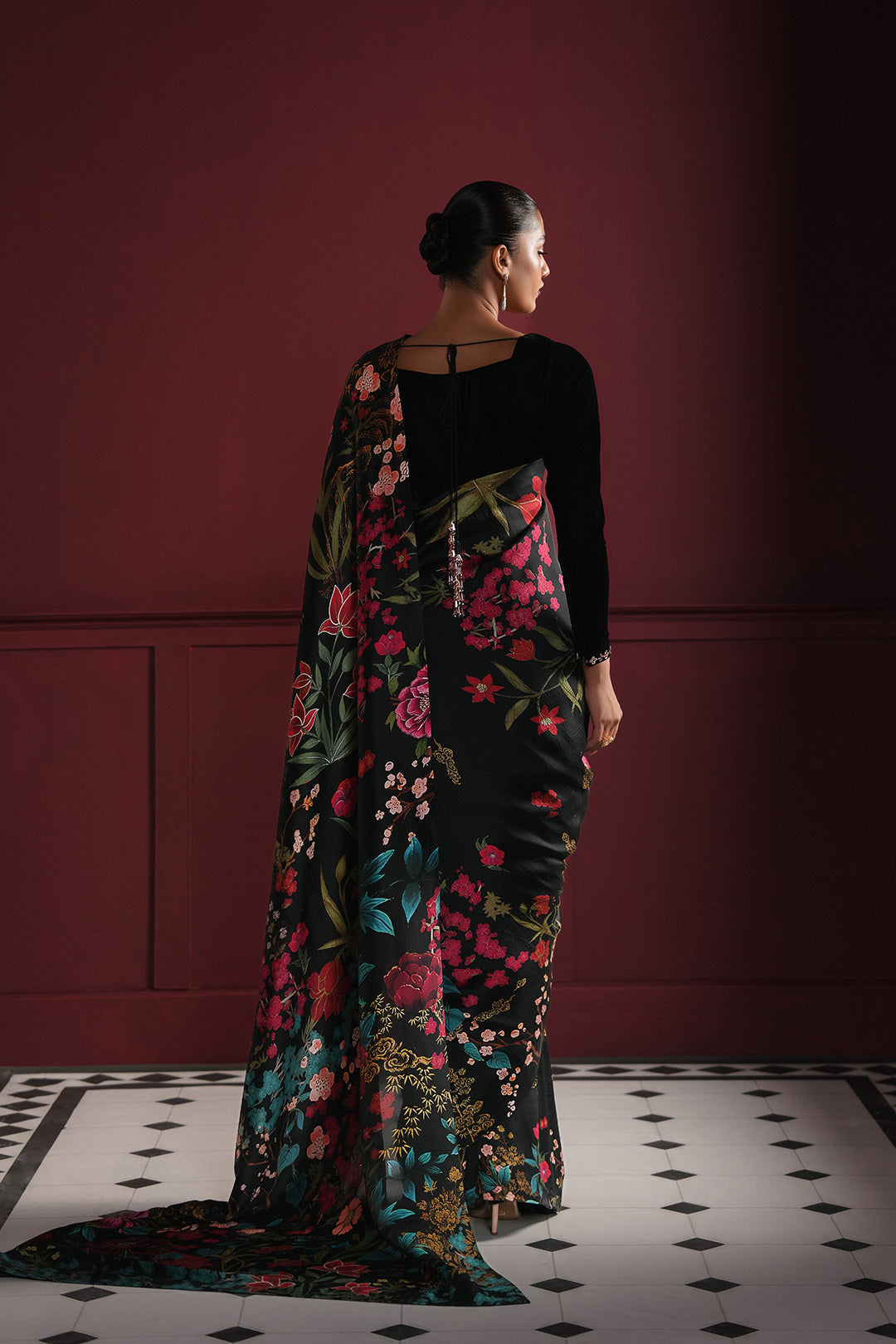 Bloomelle Saree and Crop Top (2pc)