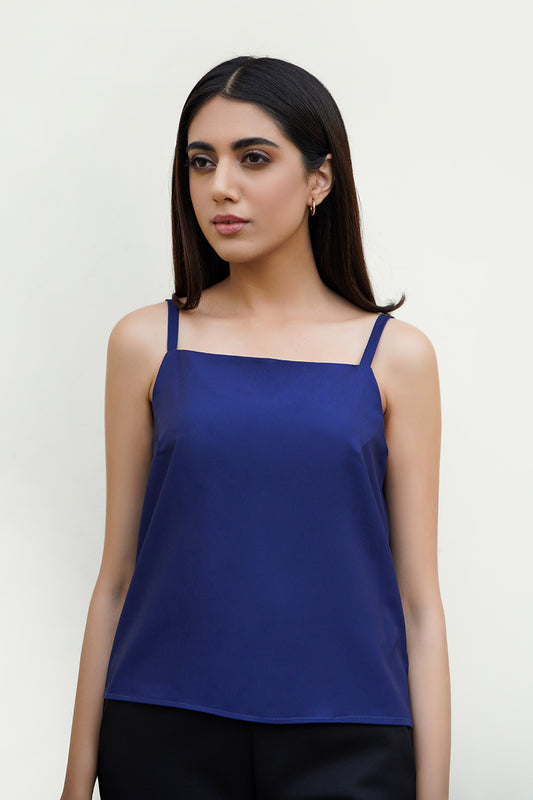 Tank Top With Straps- Navy