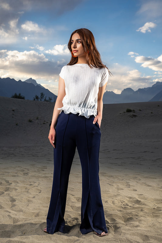 Udal Pleated Crop Top