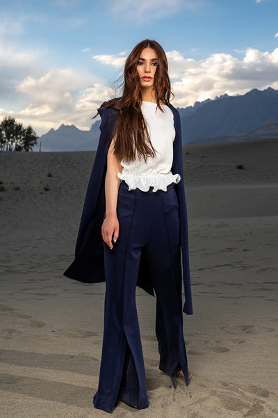 Udal Pleated Crop Top