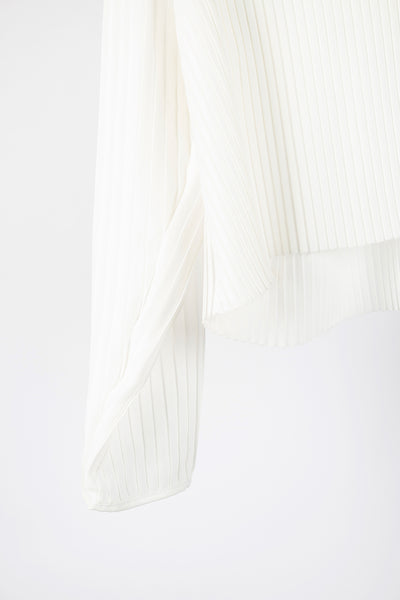 Flared Sun Pleated Top (With Sleeves)
