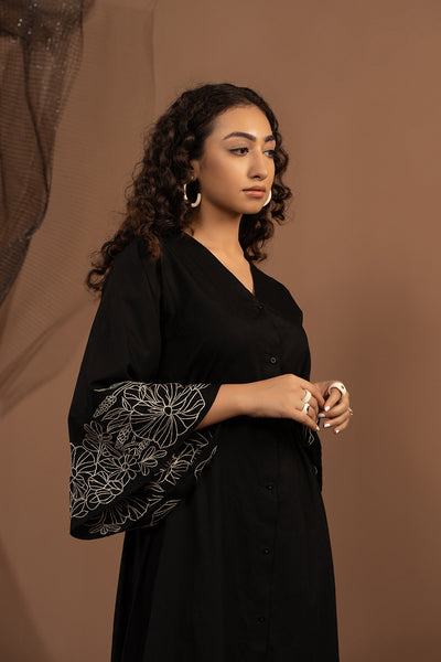 Black Embroidered Dress
