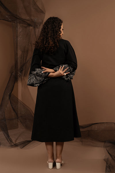Black Embroidered Dress
