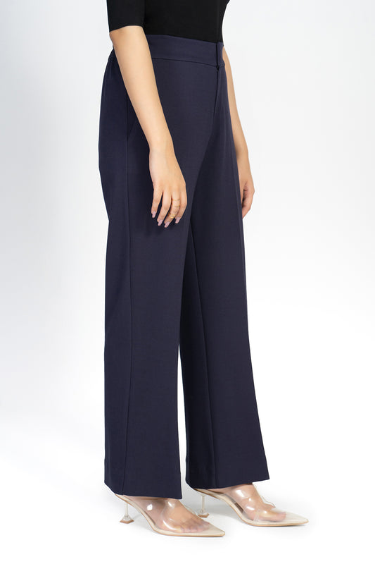 Luluknit Bootcut Pants - Navy