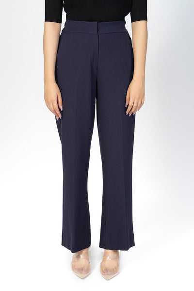 Luluknit Bootcut Pants - Navy