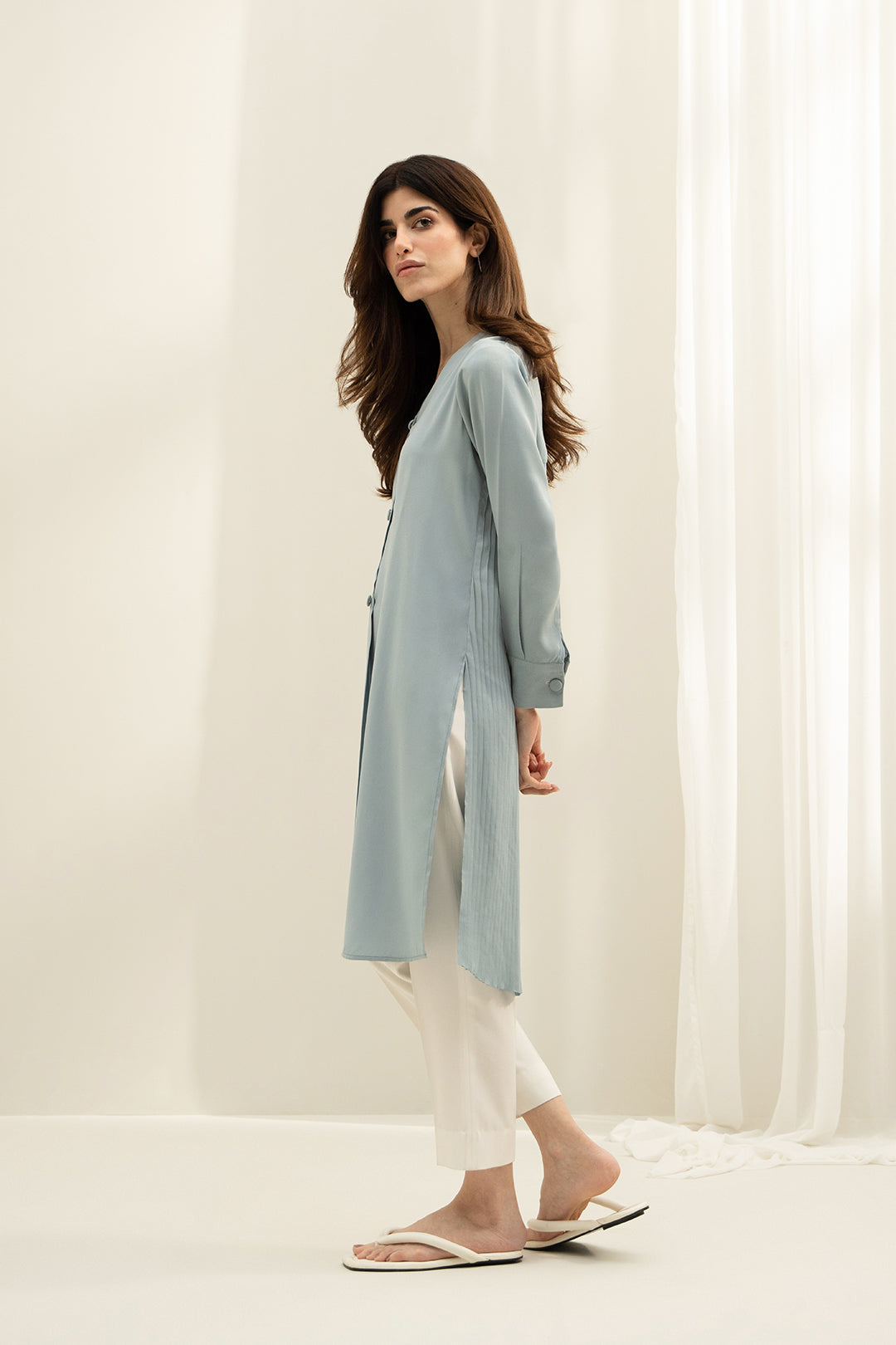 Ice Blue Button Down