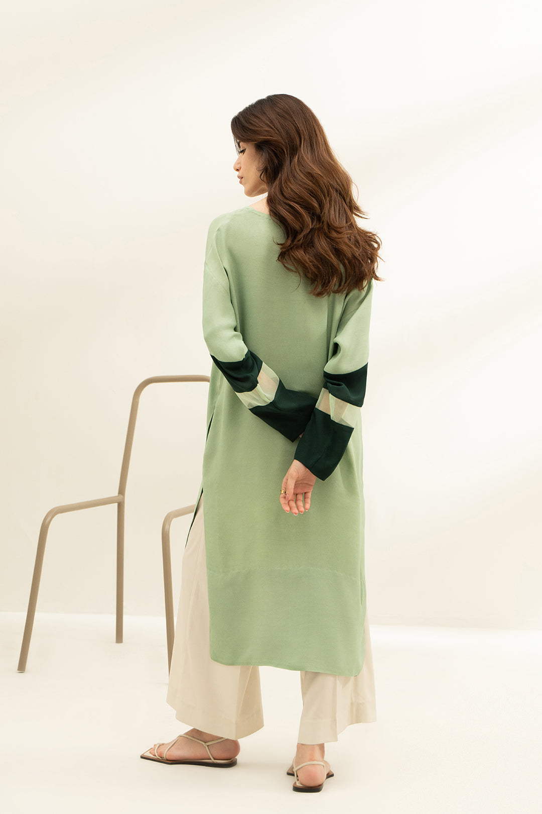 Green Hi-Lo Top