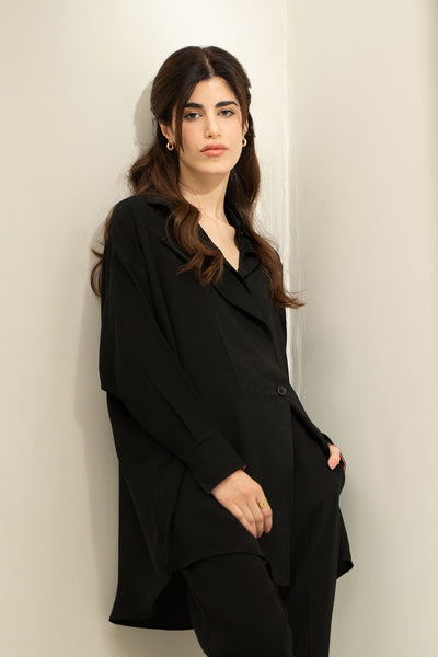Black-Fold Button Down