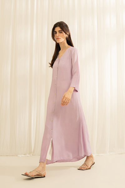 Lavender Button Down Dress