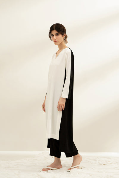Monochrome Hi-Lo Shirt