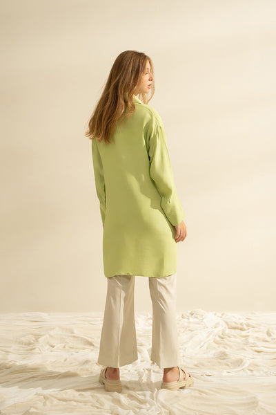 Green Button Down