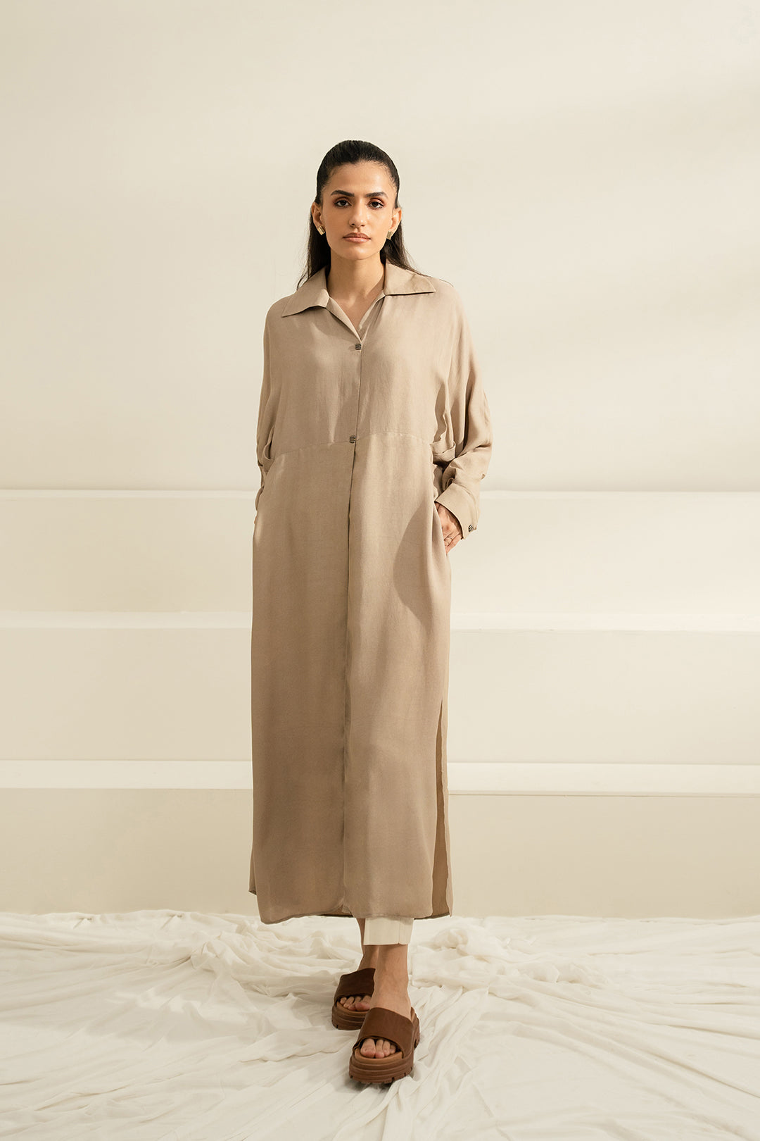 Knife Pleat Dress