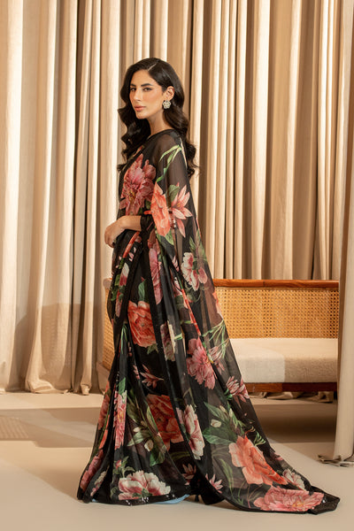 Marozai Crop Top & Saree (Sleeveless)