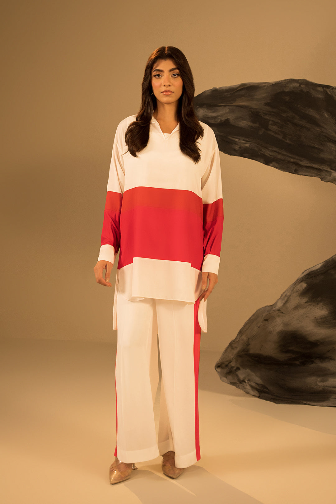 Rouge Color Block Top