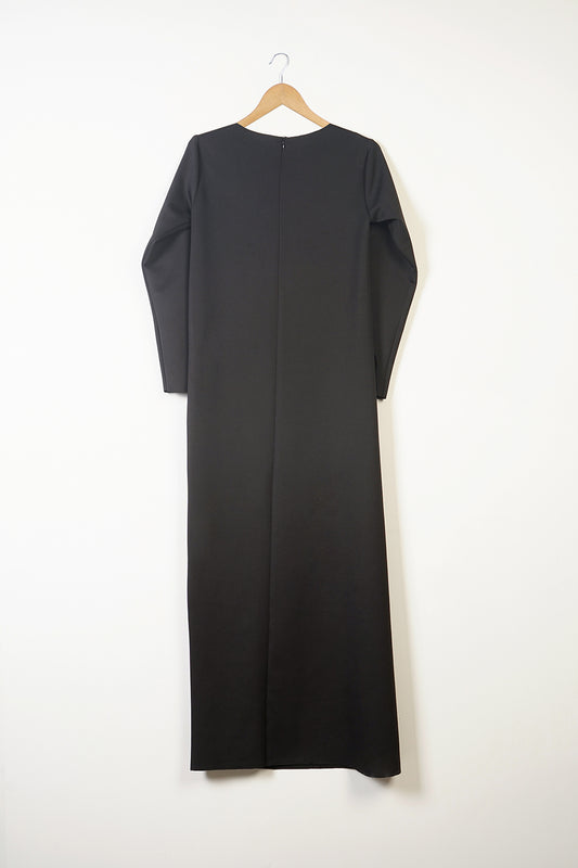 Black Asymmetric Knit Top