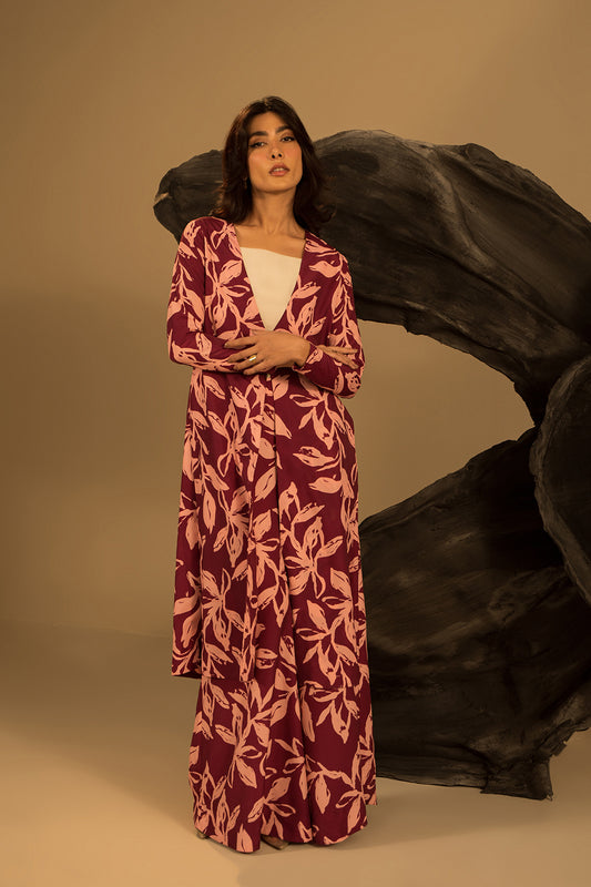 Stencil Floral Shrug