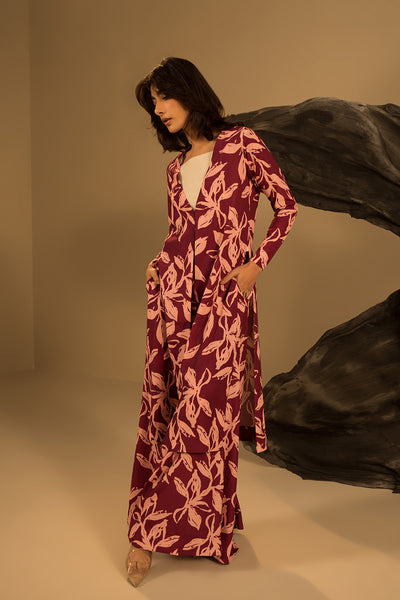 Stencil Floral Shrug
