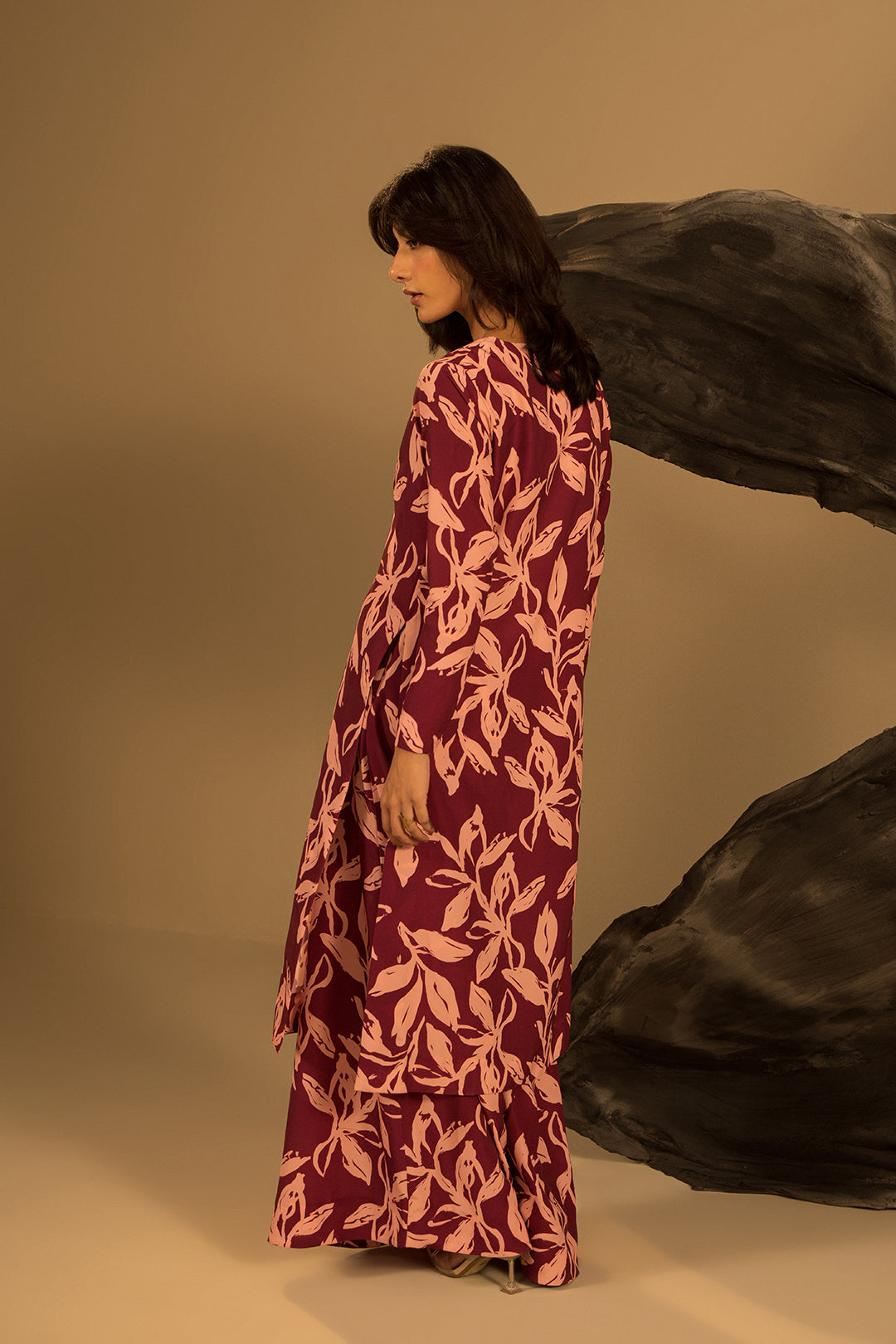 Stencil Floral Shrug