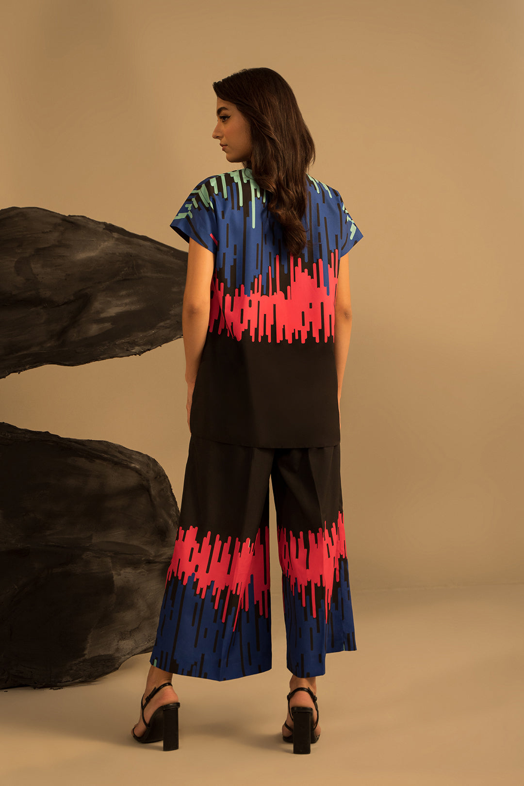 Color Block Drip Top