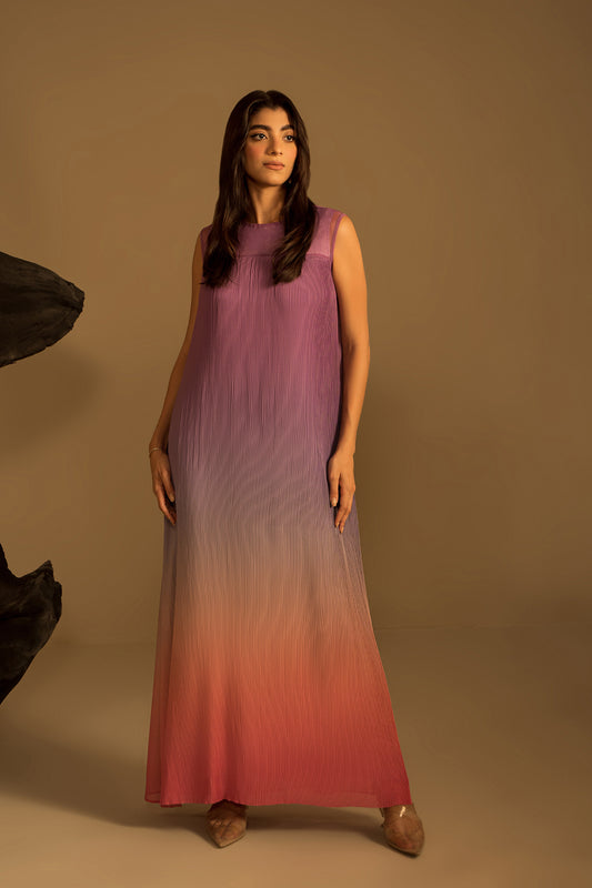 Lilac Gradient Dress (Sleeveles)