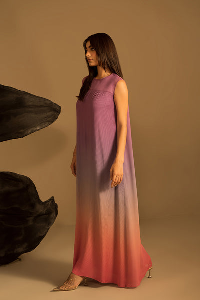 Lilac Gradient Dress (Sleeveles)