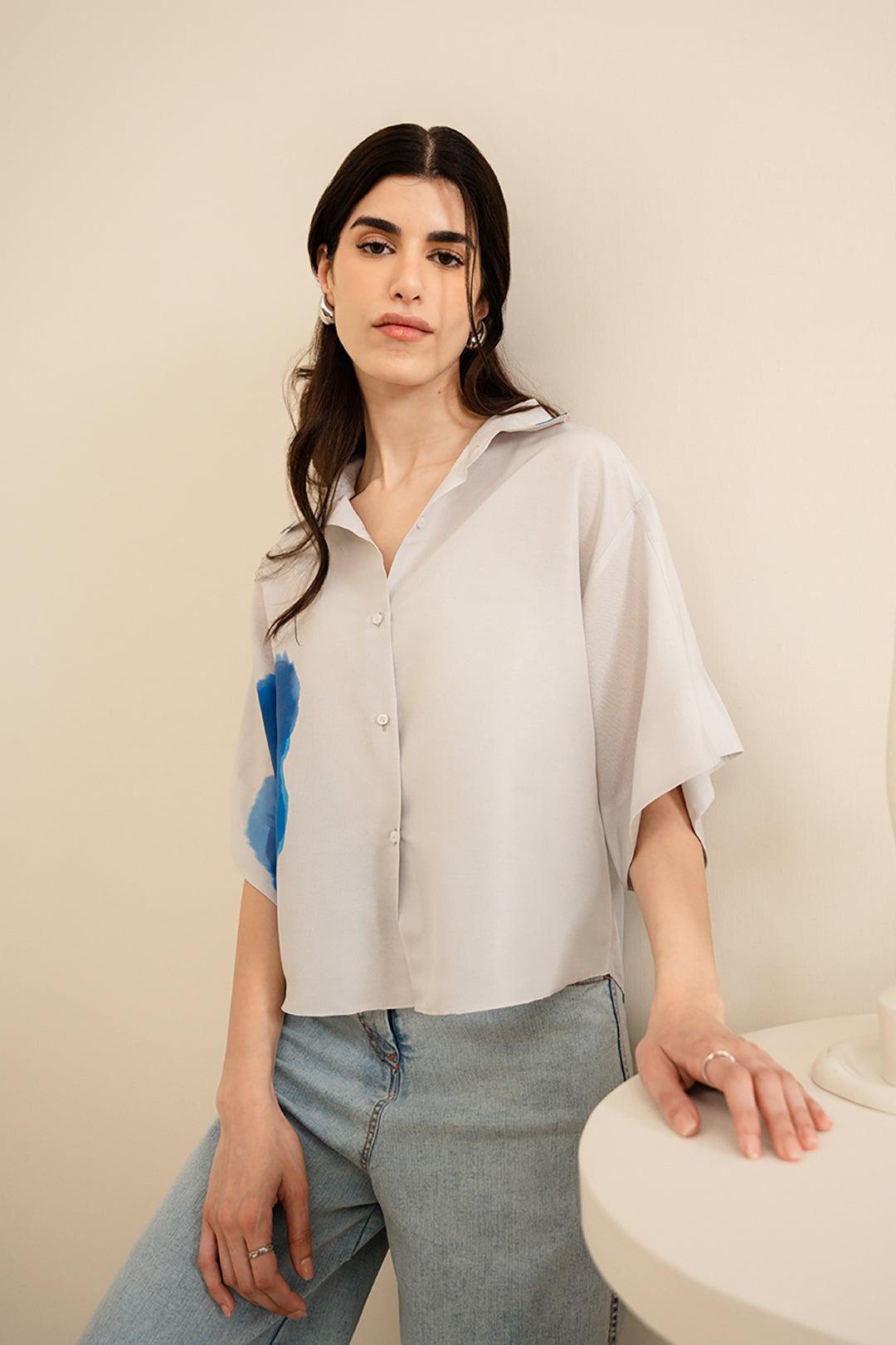 Ink Blotch Button Down