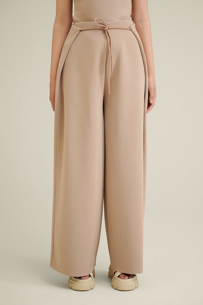 Beige Knit Pants