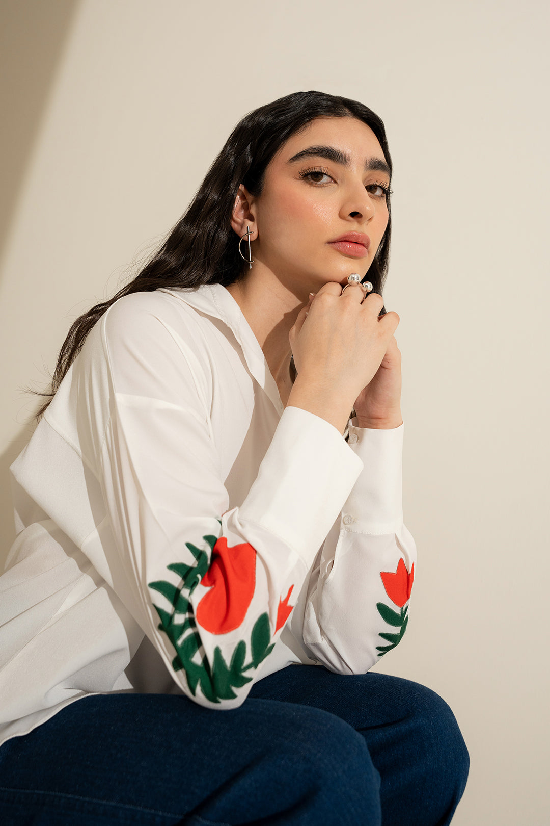 Asqur Button Up Top