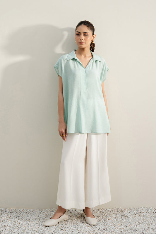 Aqua Extended Shoulders Top
