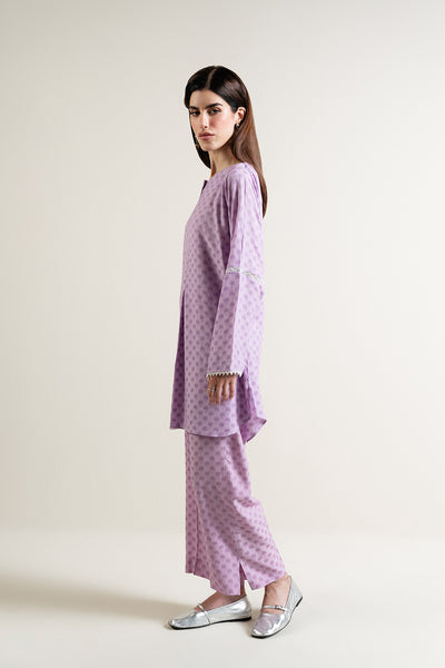 Lilac Jacquard Tunic