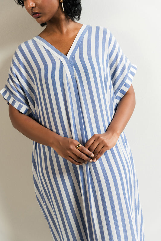 Blue Striped Dress