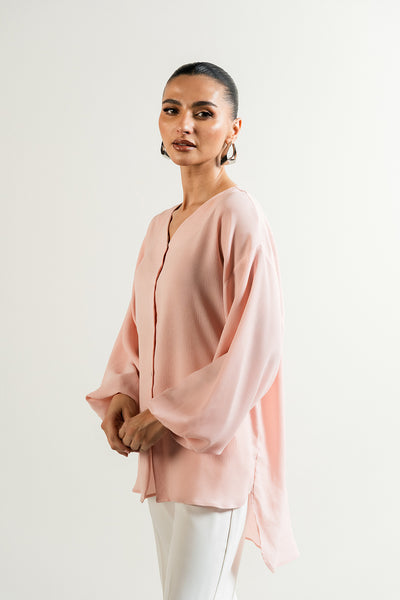 Blush Pink Button Down