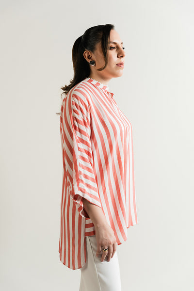 Striped Batwing Top