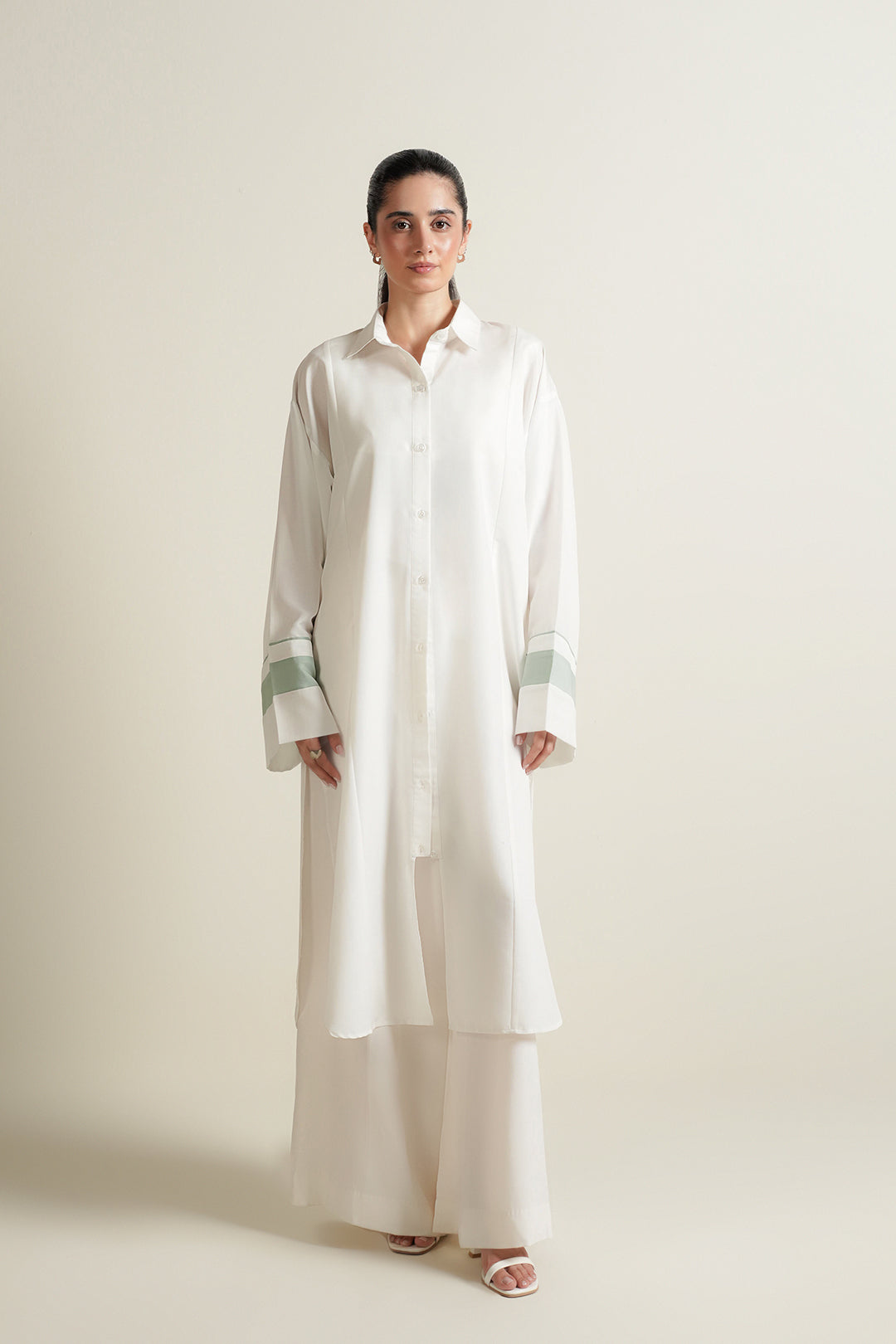 White Button Down Tunic