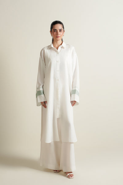 White Button Down Tunic