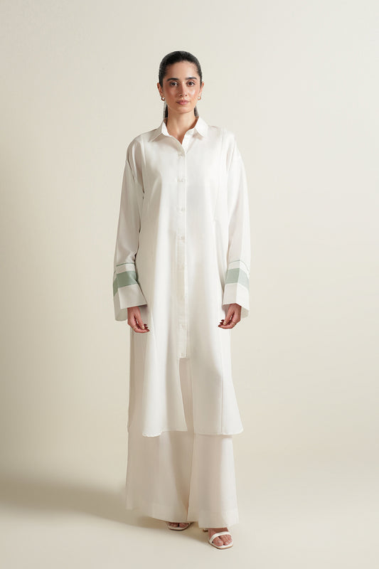 White Button Down Tunic