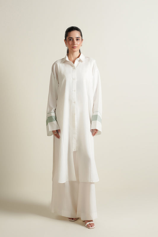 White Button Down Tunic