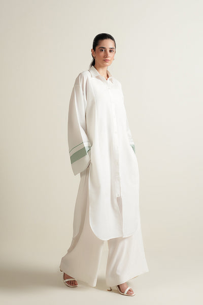 White Button Down Tunic