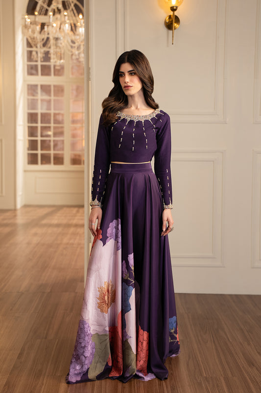 Sezaer Crop Top & Skirt (2Pc)