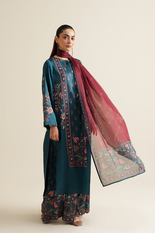 Dishal Dupatta - Teal