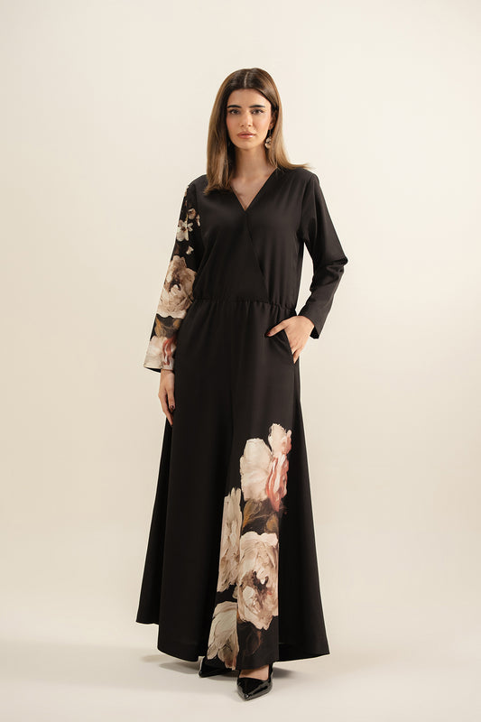 Black Flora Jumpsuit