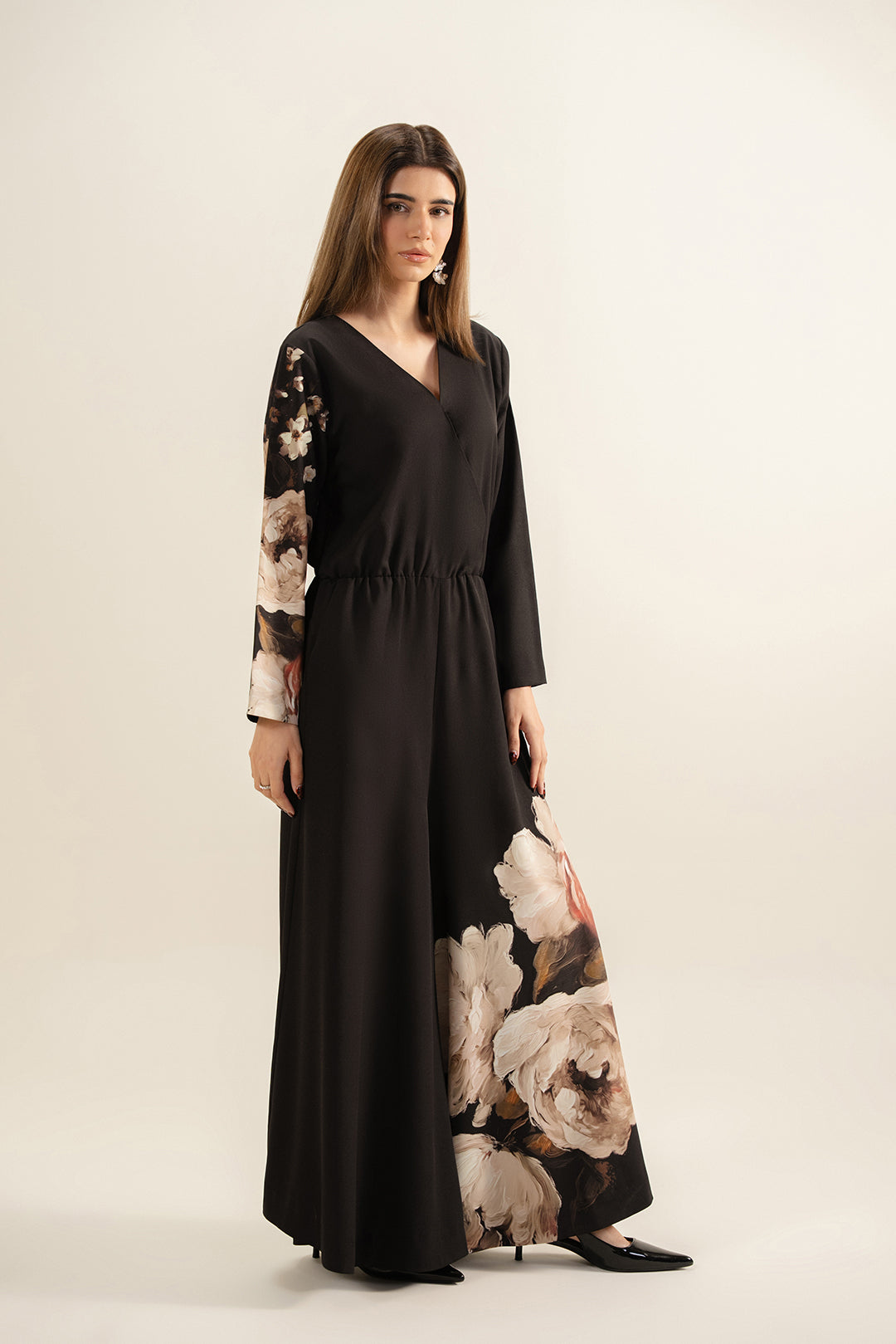 Black Flora Jumpsuit