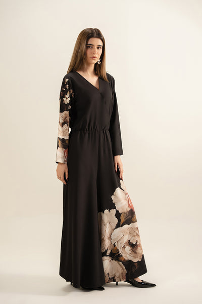 Black Flora Jumpsuit