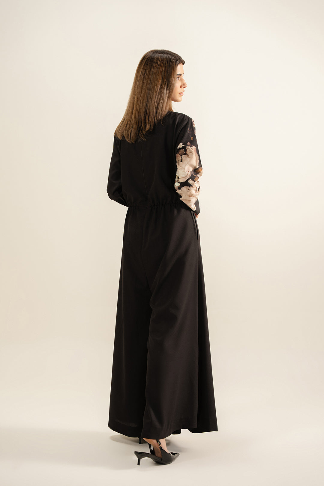 Black Flora Jumpsuit